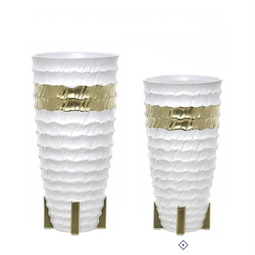 28168 JARRA CERAMICA GOLD STONE