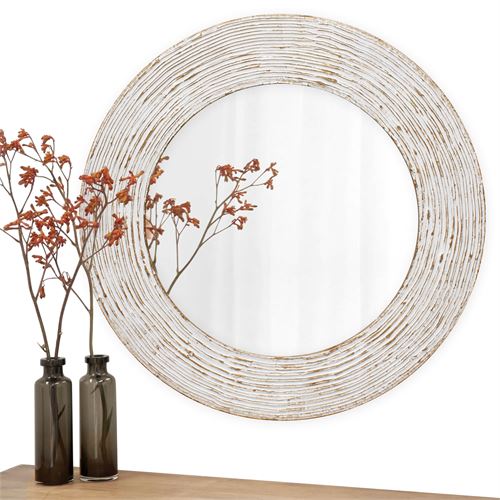 02.002723 ESPELHO FABRIC BRANCO OURO 90CM