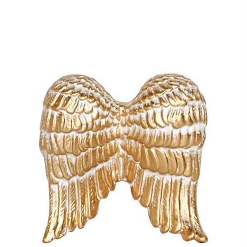 W210 ASAS FECHADAS BRANCO OURO 18X17CM