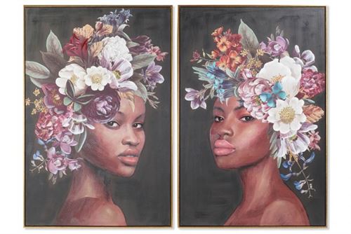 CU-181674 QUADRO TECIDO TELA PS 80X3.5X120 MOLDURADO