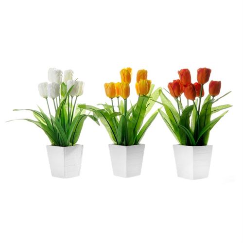 VASO TULIPA ARTIFICIAL