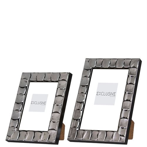 FP.01 MOLDURA YASSIN CINZA PRATA 10X15CM