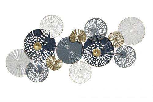 DP-181070 DECORAÇAO DE PAREDE METAL 124X8X64 CIRCULO VERDE