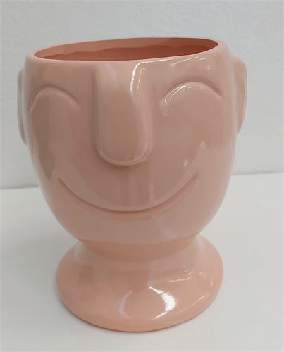 I96C VASO SMILE ROSA 18CM