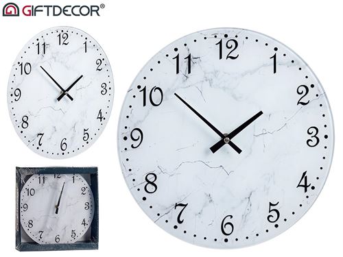RELÓGIO PAREDE VDR MARMORE BR 30CM