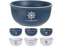 Q75600240 TIGELA CERAMICA 450ML.MARITIMO 6SORT
