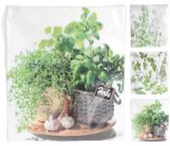 602000220 GUARDANAPOS PAPEL 33X33 ERVAS 20PÇS