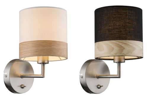 LA-182420 CANDEEIRO DE PAREDE METAL 18X12X20 2 MOD.