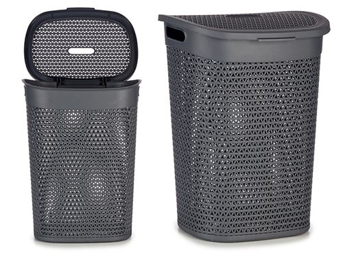 59701 CESTO ROUPA PL ANTRACITE 60L