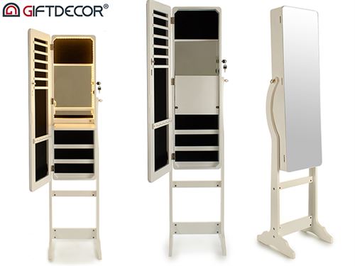 41118 ESPELHO 36X36 PORTA JOIAS LED INT