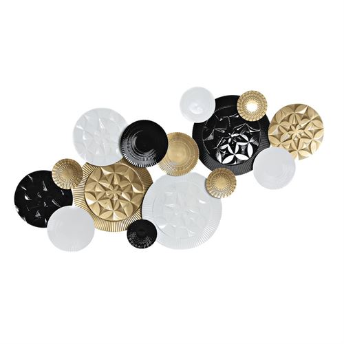 DP-181049 DECORAÇAO DE PAREDE MTL 134X7X68 CIRCULOS PR