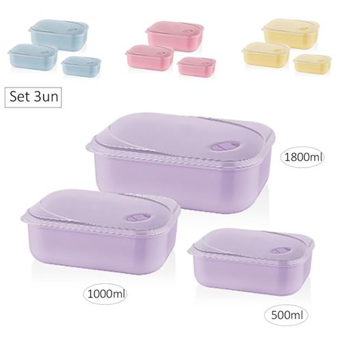 CAIXA RECT MICROONDAS SET3 7.5X23.5X16.5CM