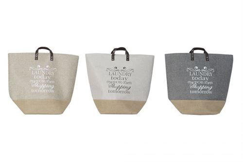 DC-185570 CESTO P/ROUPA POLIESTER 60X30X50 LAVANDERIA HOJE