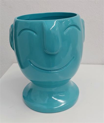 I96B VASO SMILE AZUL 18CM