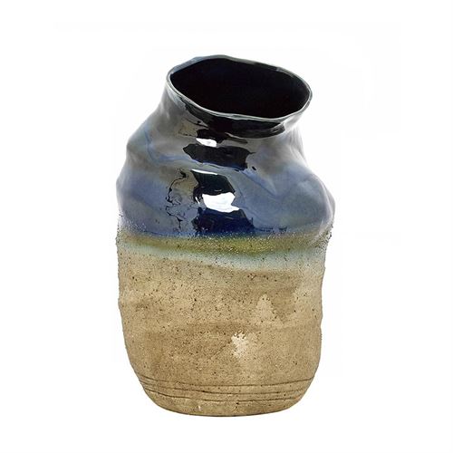 27753 JARRÃO CERÂMICA AZUL/BEGE 58X36CM