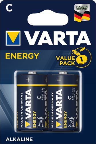 VARTA PILHA ALKALINA-C 1.25 PK2 ENERGY 4114 TX.ECOV