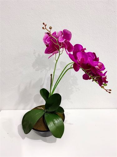 VASO ORQUIDEA ARTIFICIAL 21X50CM