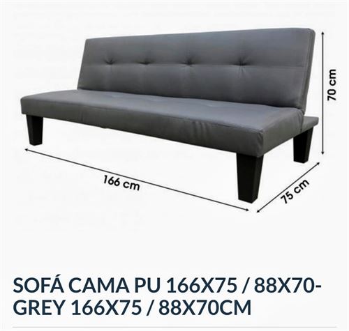 151097 CANAPE 166X75/88X70CM