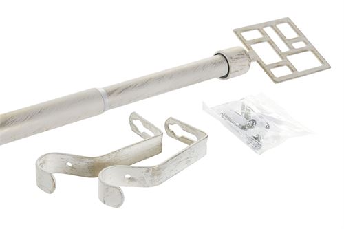 BR-185363 BARRA CORTINA ALUM NIO 160X3X3 EXTENS VEL 300 CM