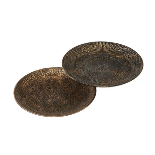 801678 BANDEJA 2/M MADEIRA PLATINO 28,50 X 28,50 X 3 CM