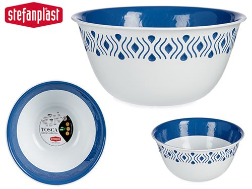 74618 TIGELA PLASTICO AZUL 23CM TOSCA