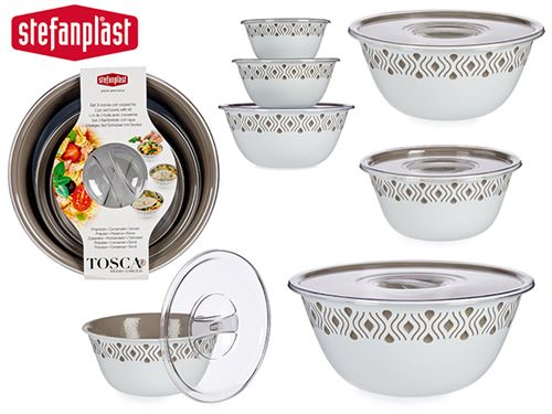 74606 SALADEIRA CJ.3 PLASTICO/ACRILICO