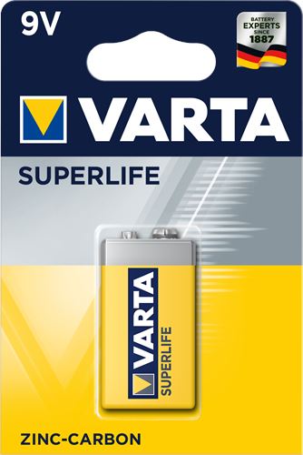 VARTA PILHA SUPERLIFE 2022 9V  TX.ECOV