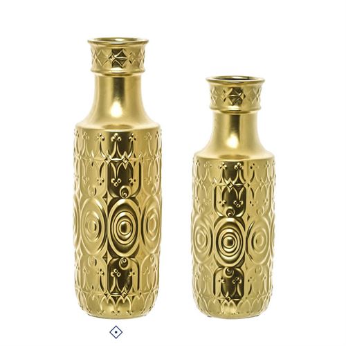 28360 JARRA CERÂMICA ASTECA GOLD 46,5CM