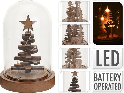 AX5301660 VIDRO DE SINO COM LUZ 15CM