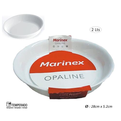 685917 ASSADEIRA RED OPALINE 28X5,2CM