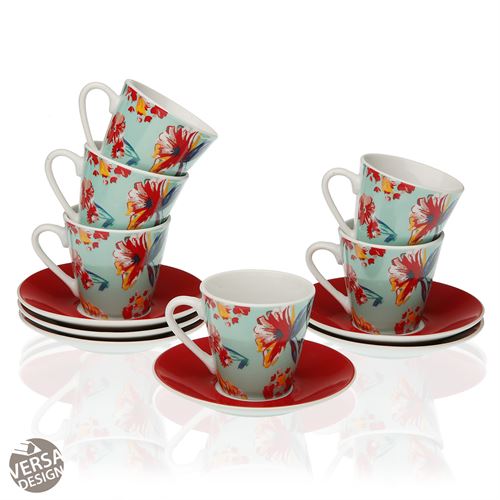 SET 6 CAFE CERAMICA PARADISE