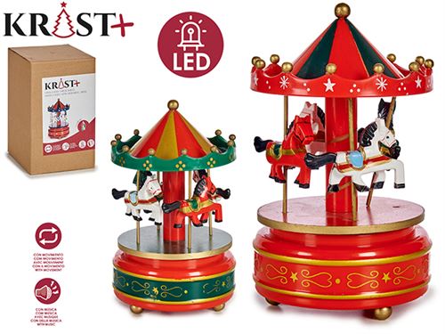 95576 CARROSEL MUSICAL VERMELHO PL NATAL