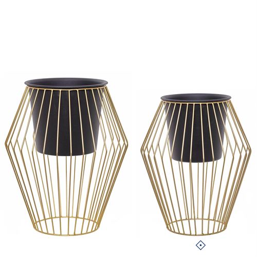 88621 VASO METAL COM SUPORTE C 34,00 L 27,00 A 27,00