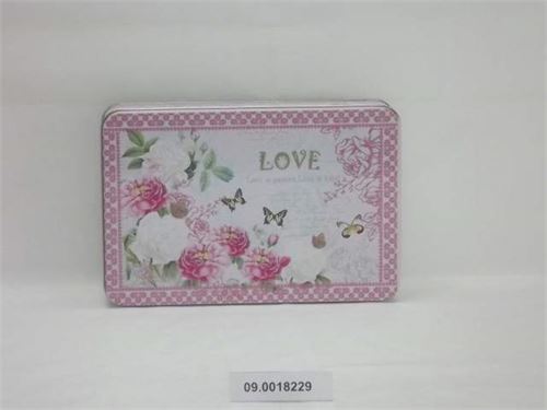 09.H13S007 CAIXA RECTANGULAR MTL 28X18,5X5,5CM