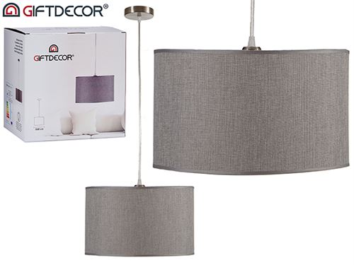 01981 CANDEEIRO TECTO 35CM CINZENTO