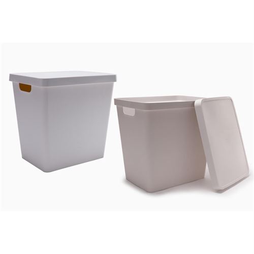 P092585551 CX PLASTICA BEJE C/TAMPA 26L