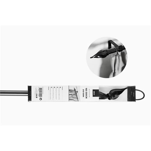 P131279199 VARAO CORTINADO 160-300CM PRETO