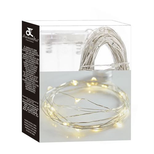 74564 LUZ NATAL 50LED BRANCO QUENTE