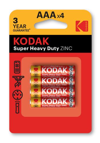 KODAK PILHA ZINC AAA PK4   TX.ECOV.