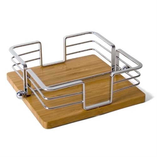 243131 SUPORTE GUARDANAPOS METAL BAMBU