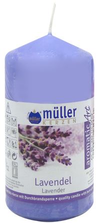 24708 VELA PILAR PERFUMADA LAVANDA