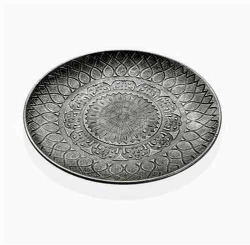 CENTRO REDONDO PRATA 40CM