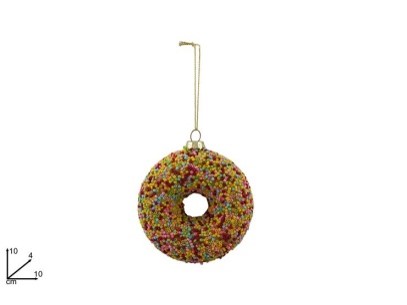 257228 PINGENTE DE NATAL DONUT 12CM