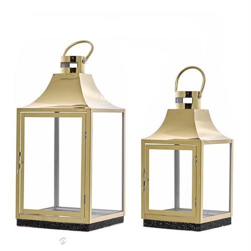 78753 LANTERNA INOX 23X23X47CM