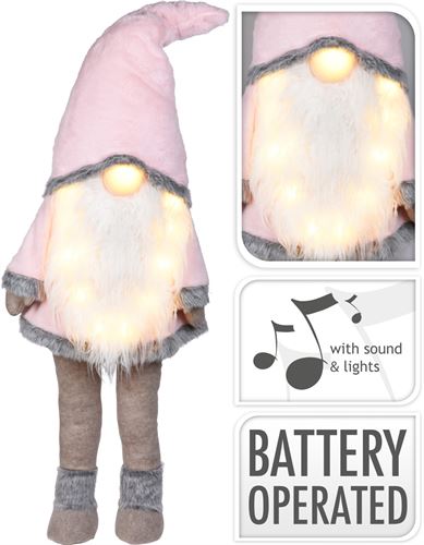 AQS000150 GNOMO C/BARBA E LED 160CM