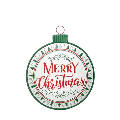 DECORAÇÃO PAREDE METAL NATAL 41CM