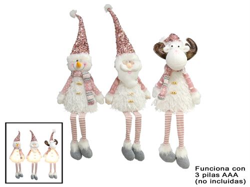 6185 FIG PARA SENTAR PINKI 1LED 21X13X81CM 3SORT