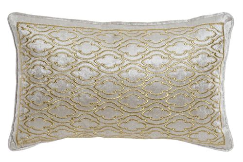 CJ-185037 ALMOFADA VELUDO POLIÉSTER 50X30 BORDADO