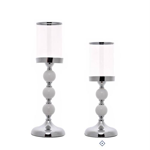 78796 CASTIÇAL METAL/VIDRO  C 13,50 L 13,50 A 37,00