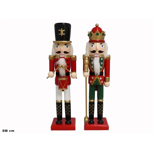 5683 SOLDADINHO NATAL VERM MUSICO 38X11X9CM 2SORT